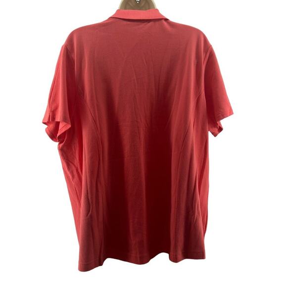 Lee Riders Womens Polo Shirt Deep Pink Short Sleeve Stretch Collar Plus Size 1X - Picture 4 of 4